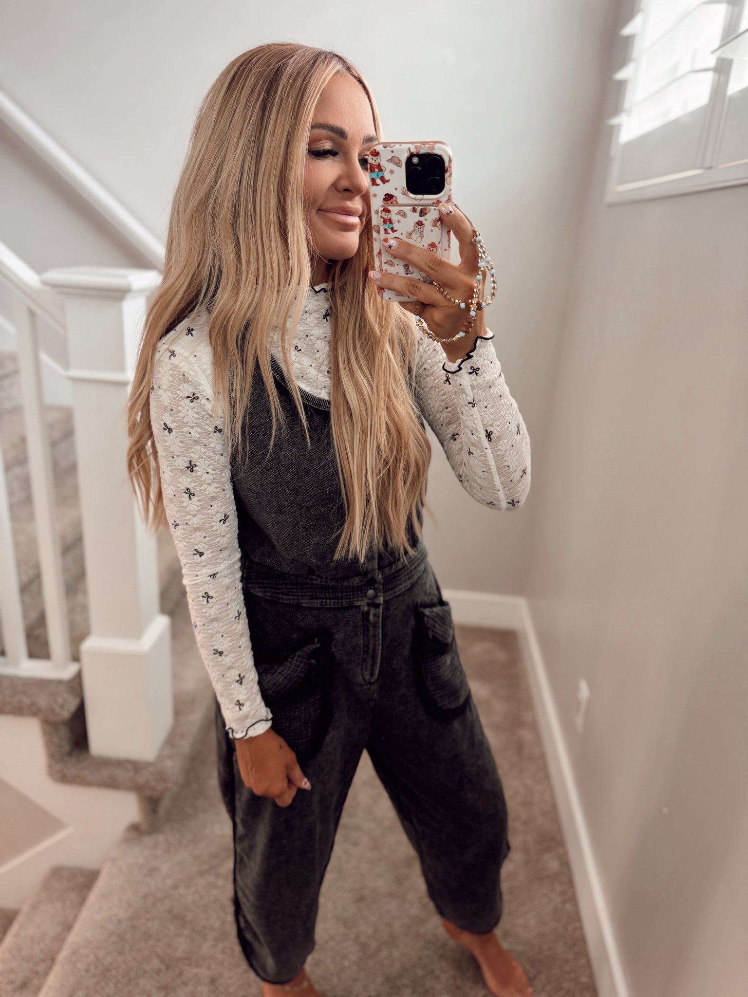 Bow mesh top