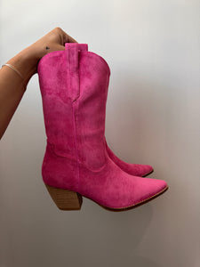 Pink boots made for walkin