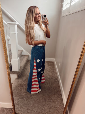 Flag wide leg