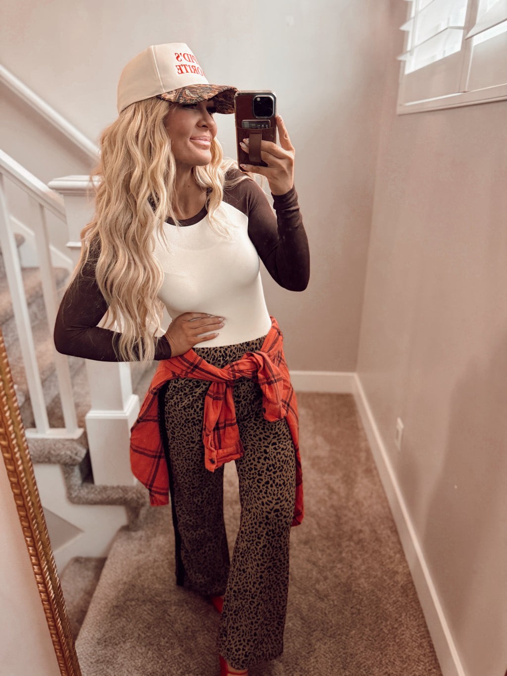 Leopard stripe pant