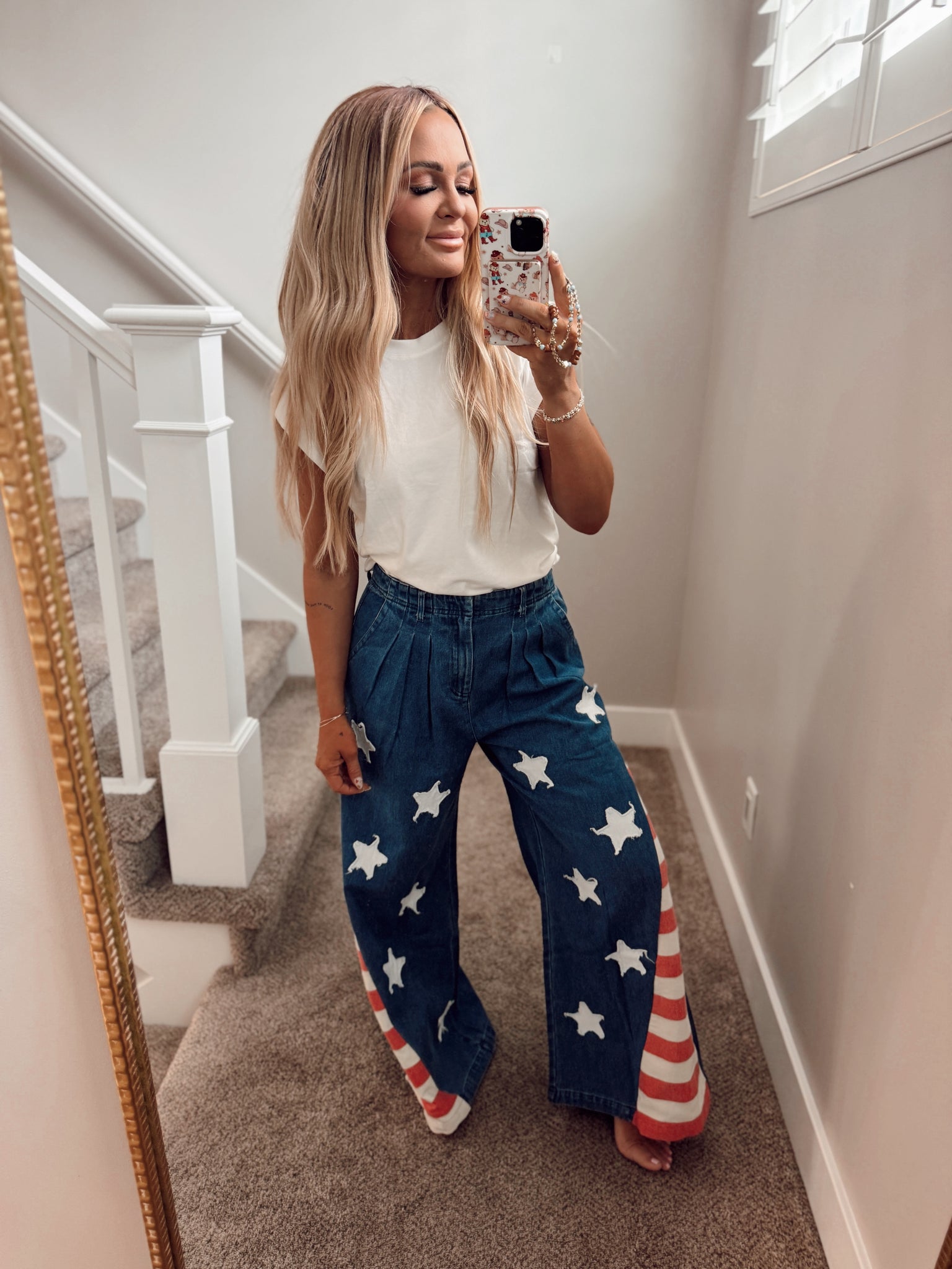 Flag wide leg