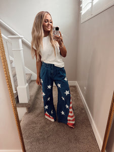 Flag wide leg