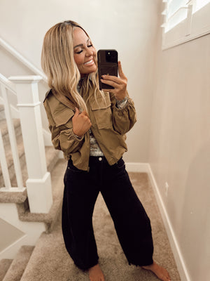 Tan bomber jacket