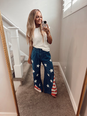 Flag wide leg