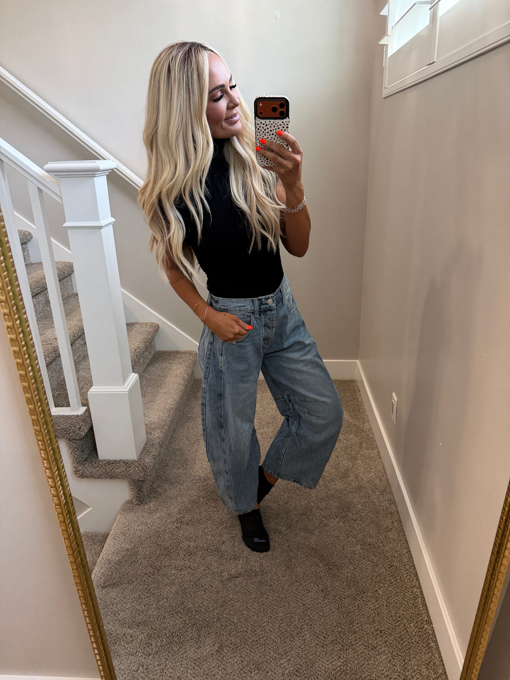 Black muscle turtle neck