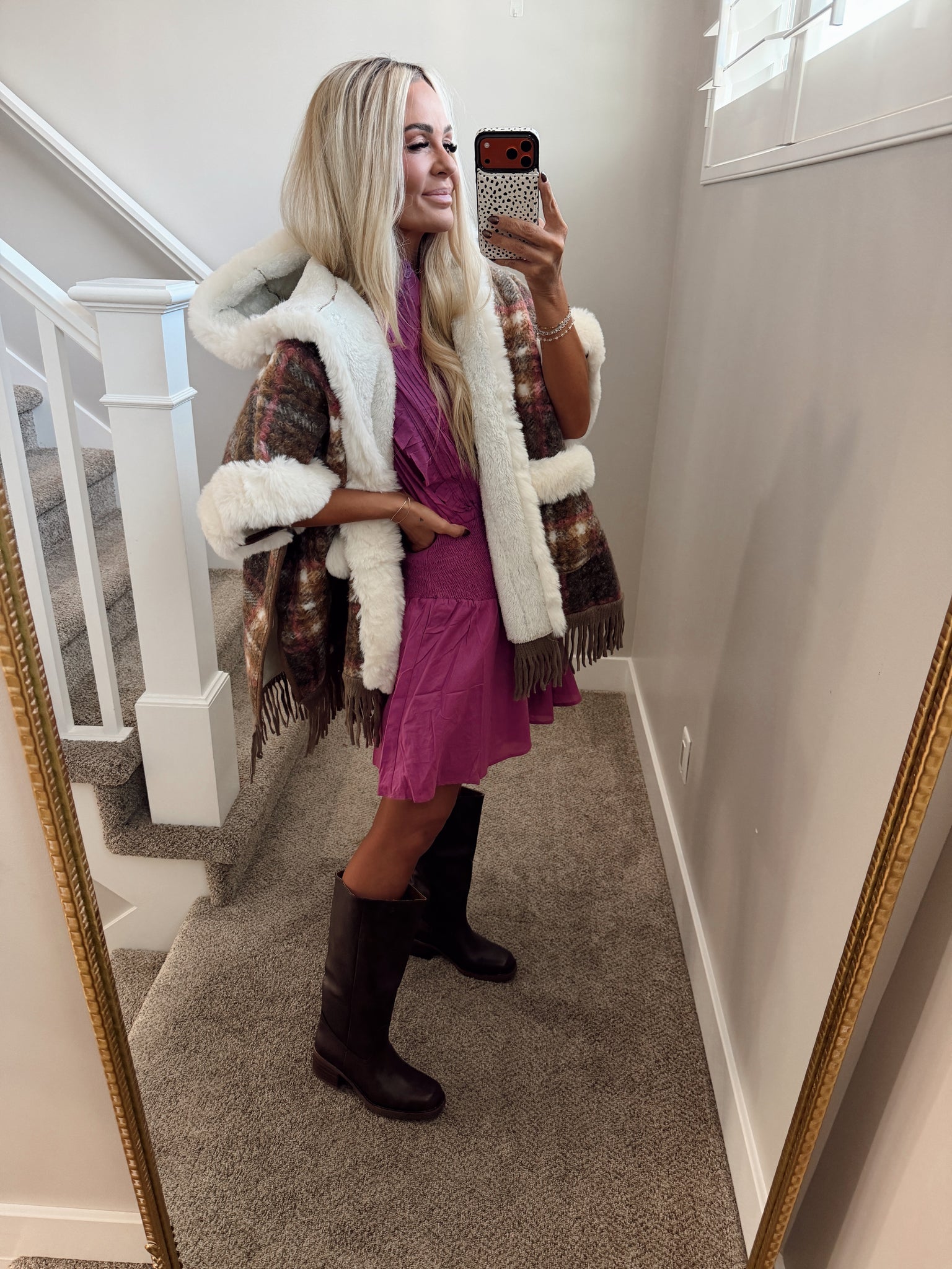 Fur poncho