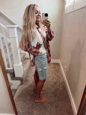 Denim shorts