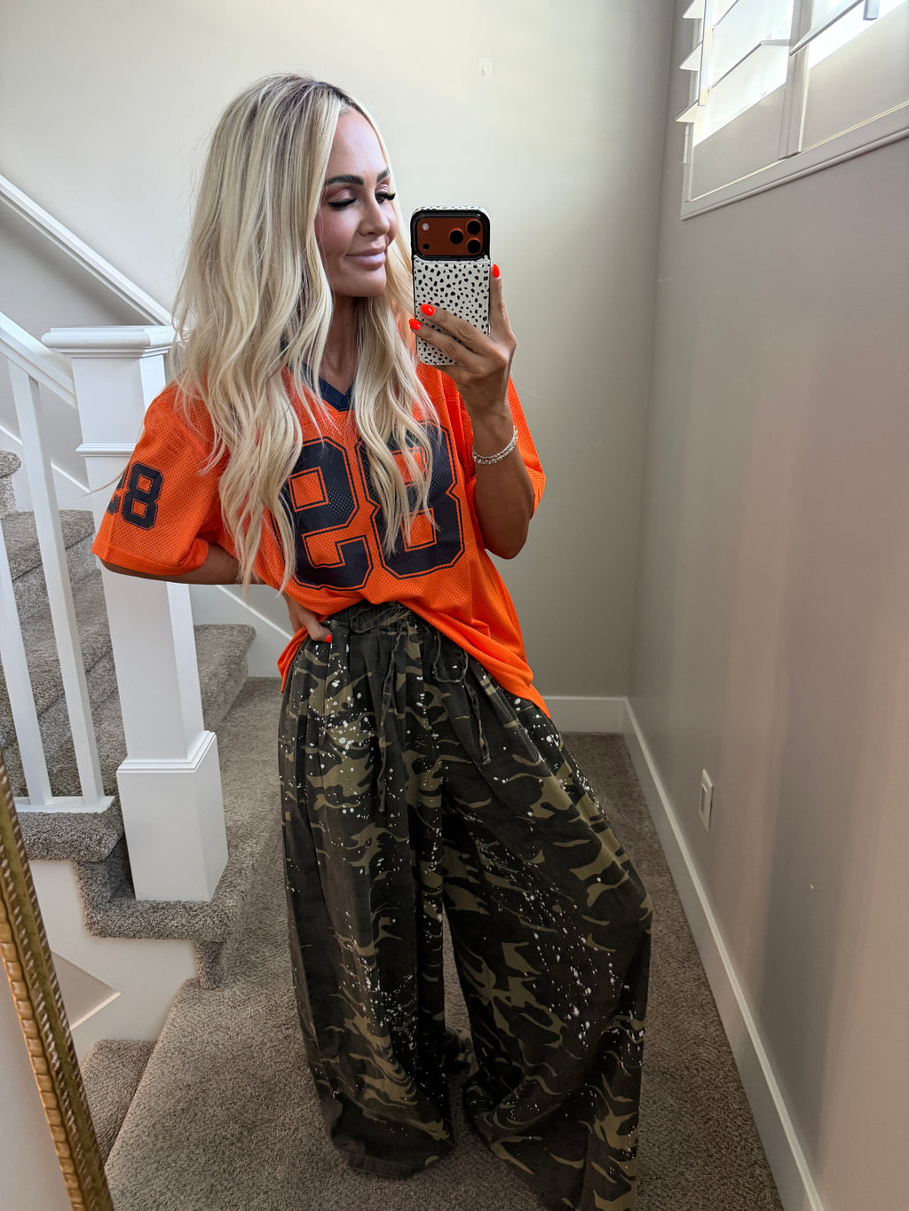 Orange & Navy jersey